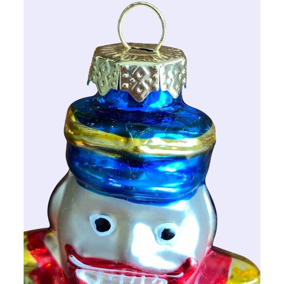 Set Of 3 Hand-Painted Glass Christmas Ornaments Nutcracker Gingerbread Snowman C - Picture 5 of 16